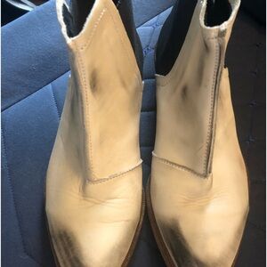 Free People Distressed Ankle Boots 6.5